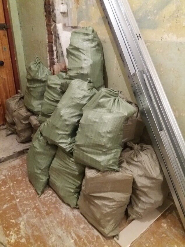 фото во время ремонта (процесс демонтажа) 