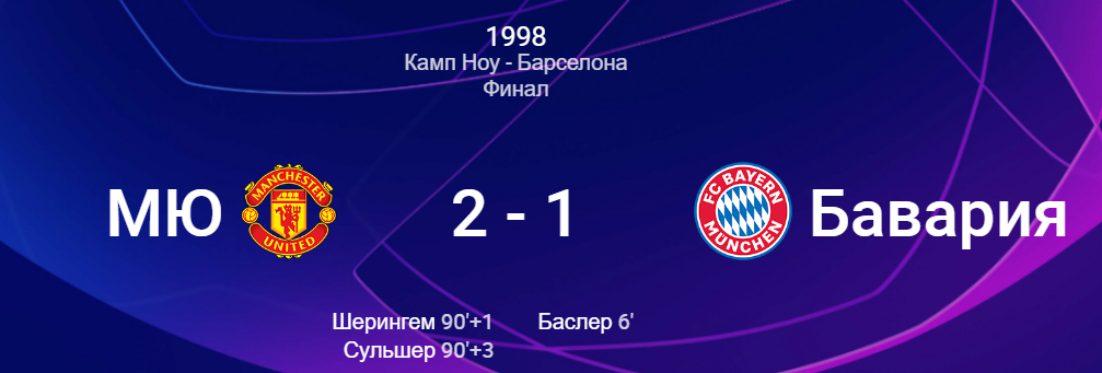 Результат матча, фото с сайта https://ru.uefa.com/