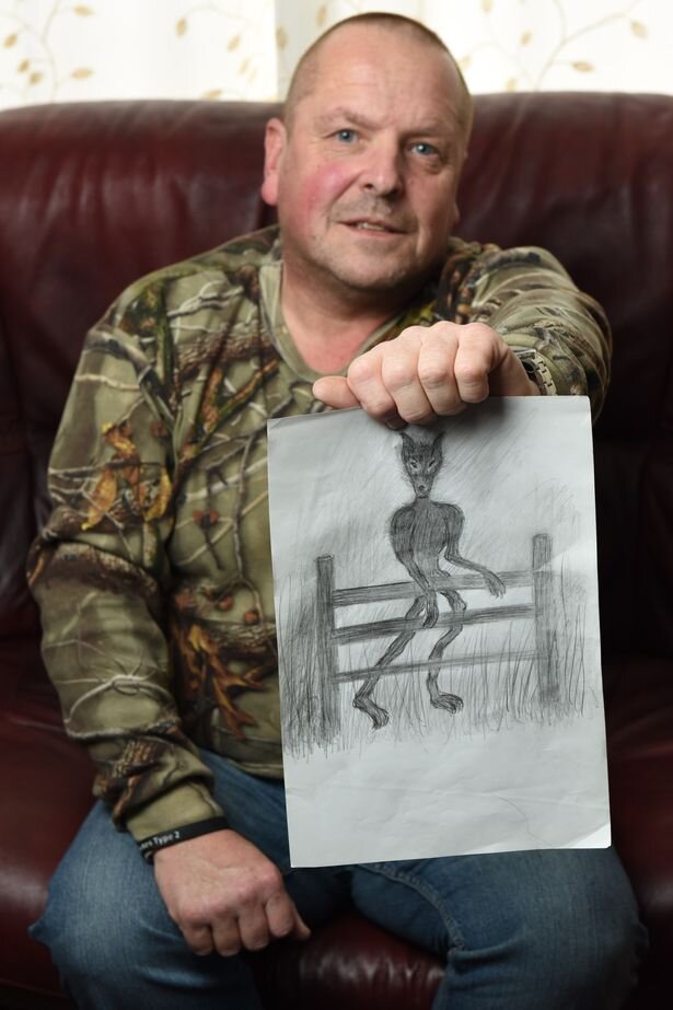 Колин настаивает, что он так выглядит оборотень (Изображение: CATERS NEWS)