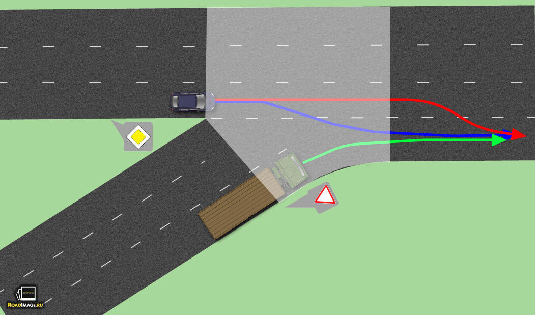 Границы перекрестка выглядят примерно так.