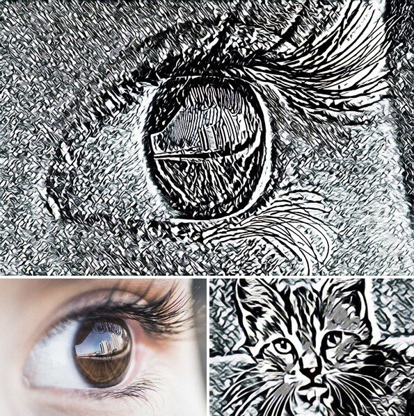 Обработка фото под картину онлайн с помощью AlterDraw.com