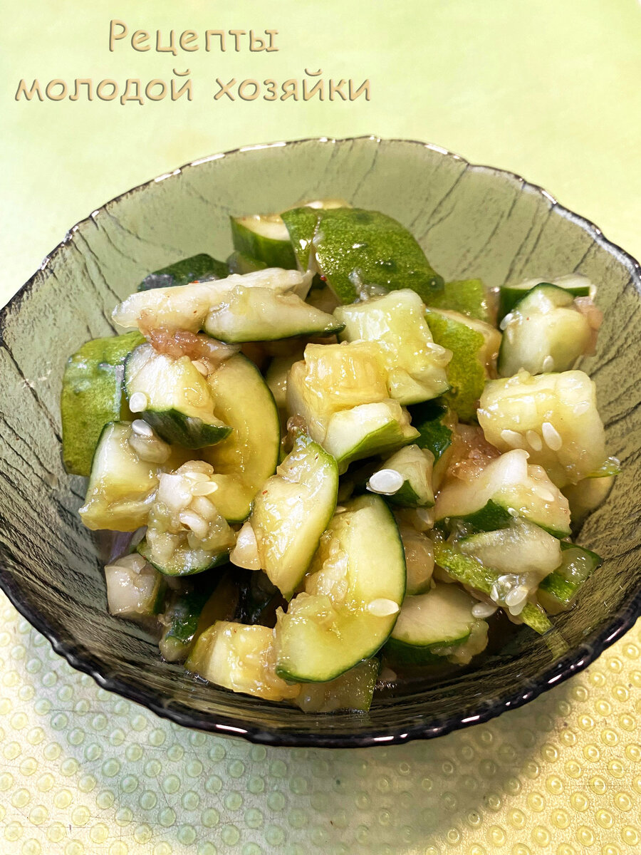 Битые огурцы, простой рецепт