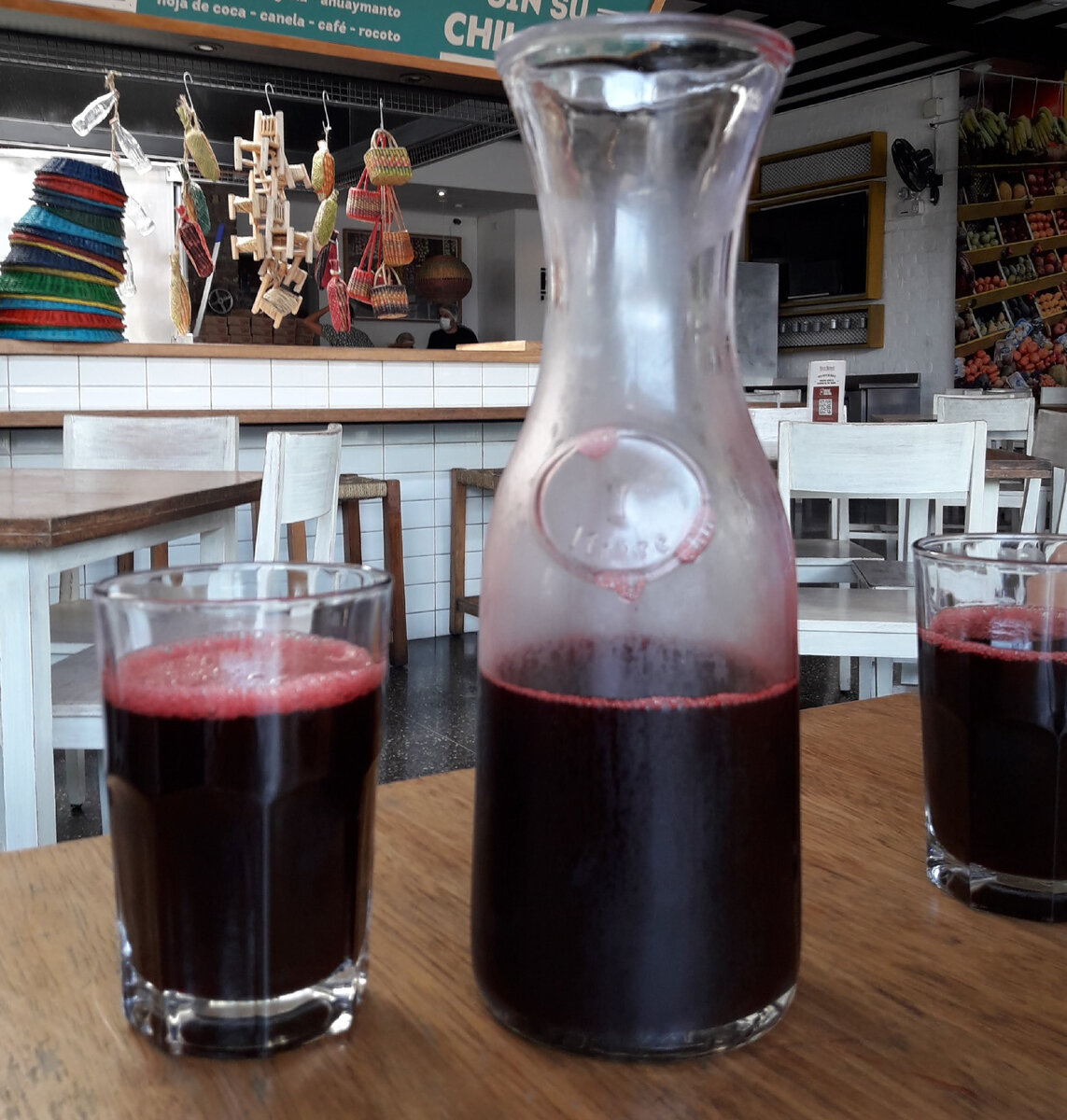 Чича-морада. Напиток из черной кукурузы с фруктами 