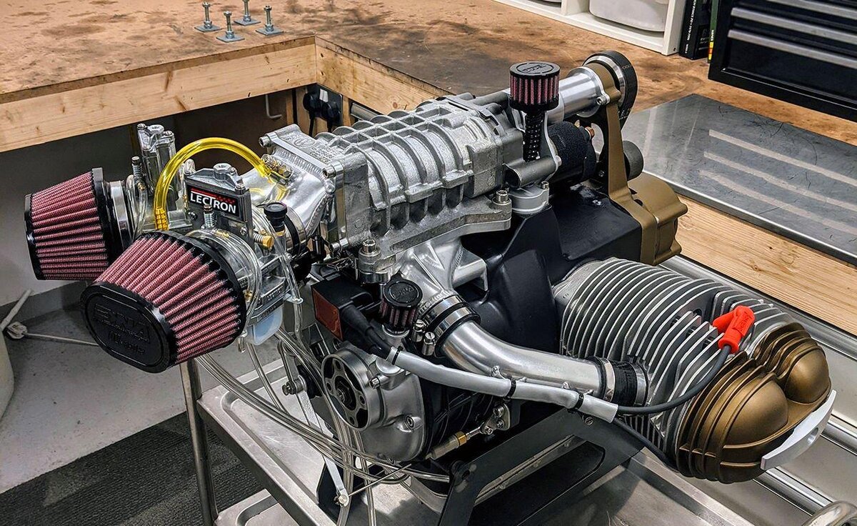 двигатель BMW R 100 с компрессором