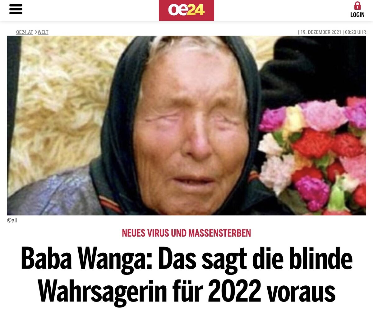 ванга предсказания 1 канал