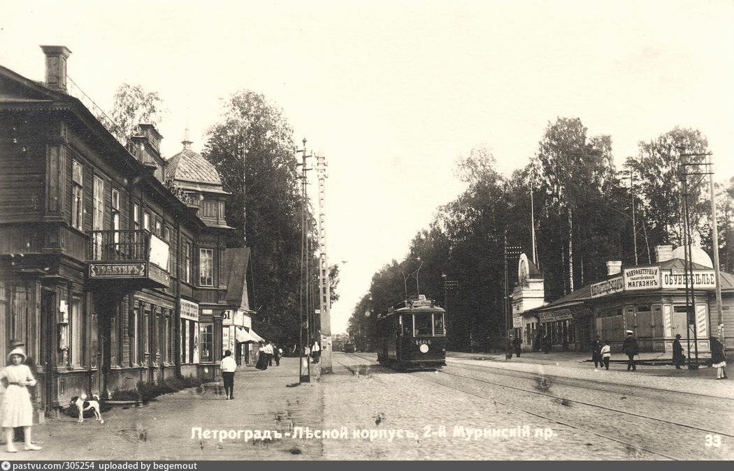 2-й Муринский проспект в 1914 году