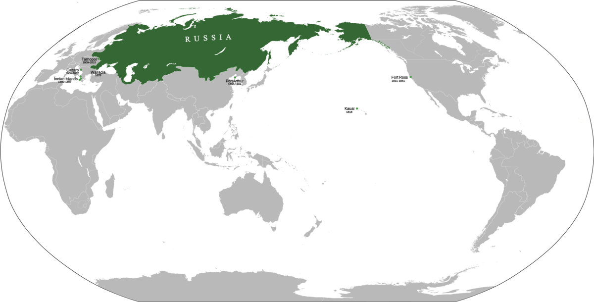 Карта российской империи 1865