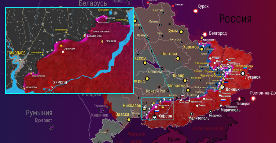 Интерактивная карта военных