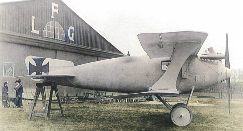 Прототип LFG Roland C.II на аэродроме Адлерсхоф, 24 октября 1915 года.