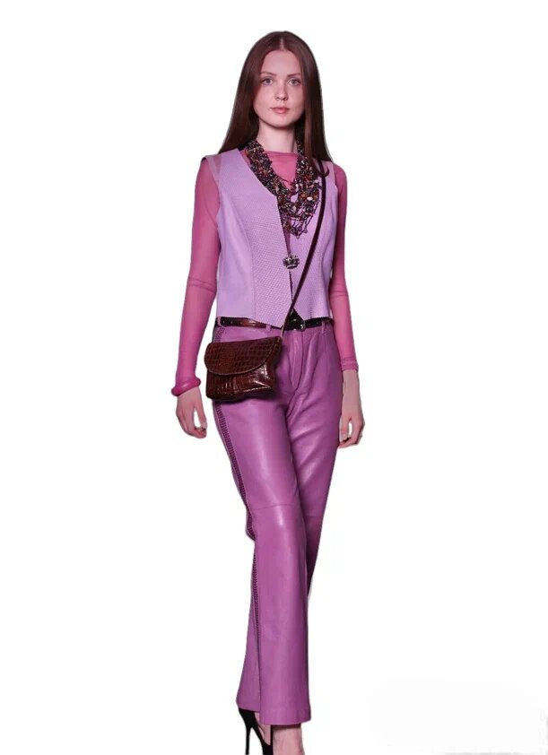 Кожаные брюки "Глициния". Ателье Ирины Берзиной.