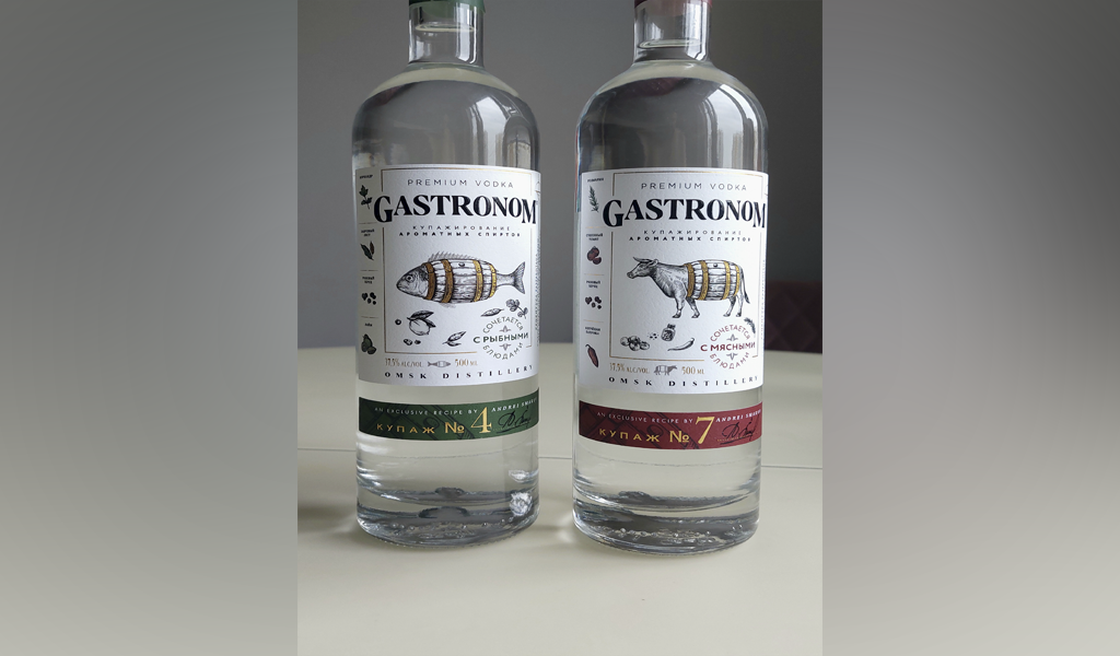 Водка «Gastronom» купаж №4, купаж №7 / РФ. Источник фото — блог Яндекс Дзен «Wine Hunter»