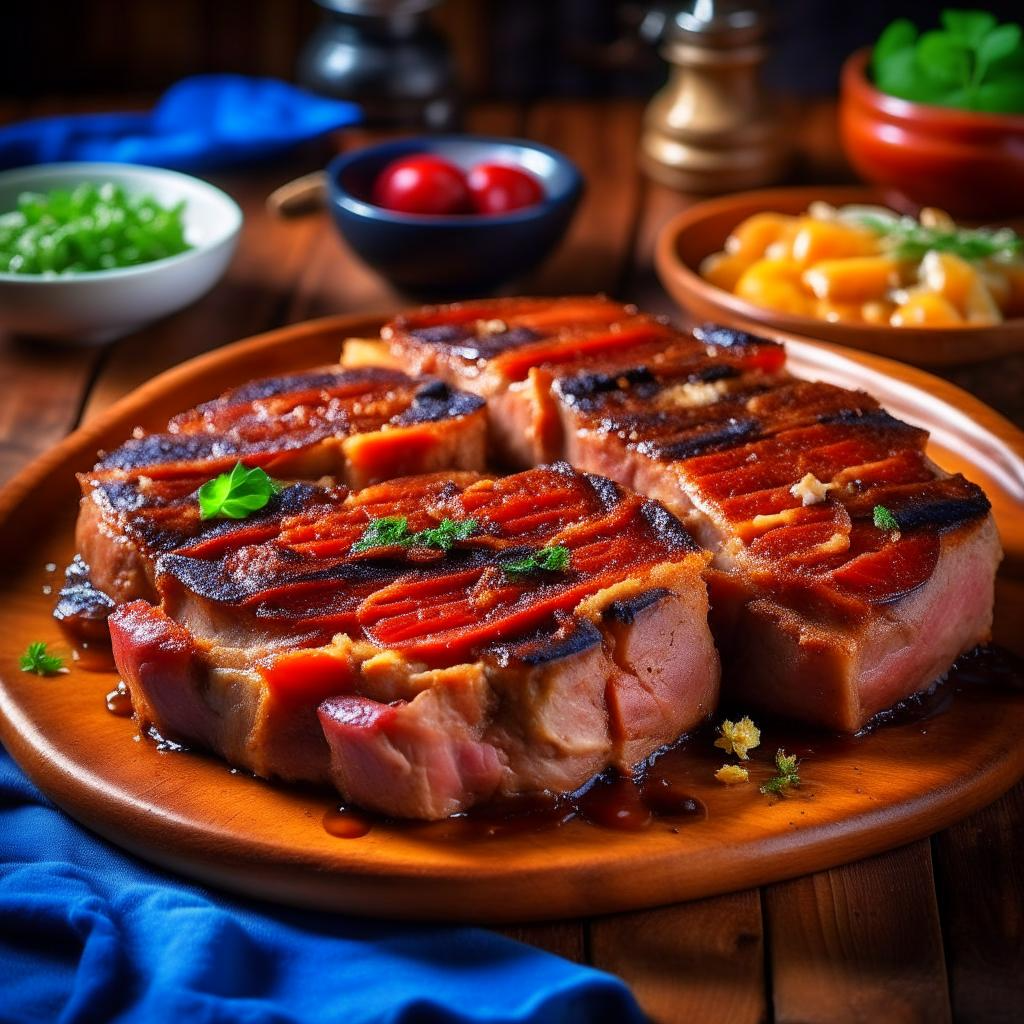 Свинина с помидорами и сыром в духовке