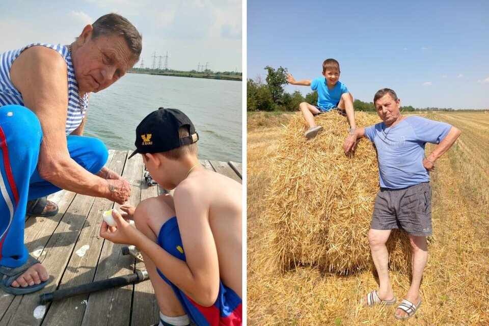    Дедушка без мамы и бабушки постарался сделать каникулы внука самыми запоминающимися. Личный архив героя публикации