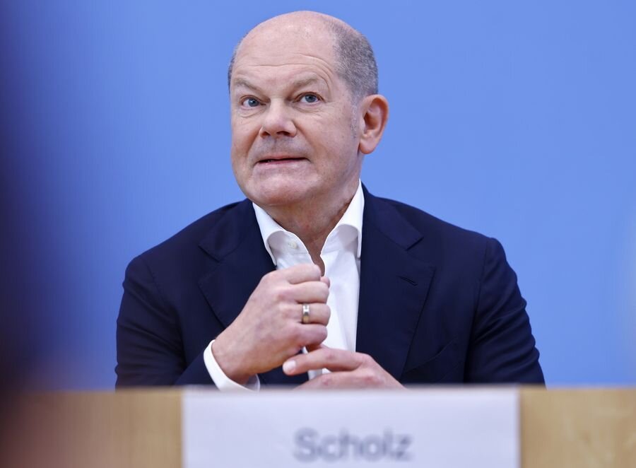    Канцлер Германии Олаф Шольц © HANNIBAL HANSCHKE/EPA/ТАСС