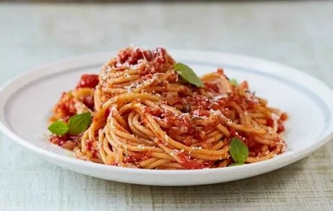 Спагетти в томатном соусе — рецепт с фото пошагово