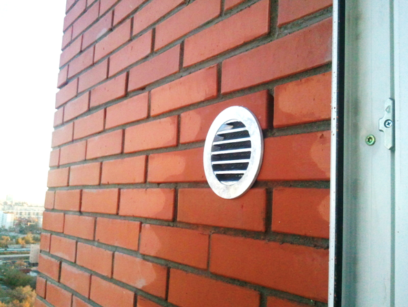 Рис. 3 - Противопожарная вентиляционная муфта в стене