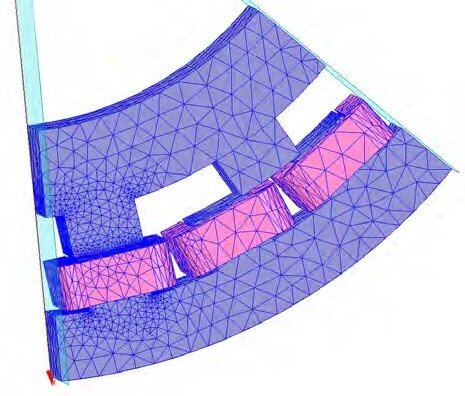 Модель SRM в ANSYS Maxwell