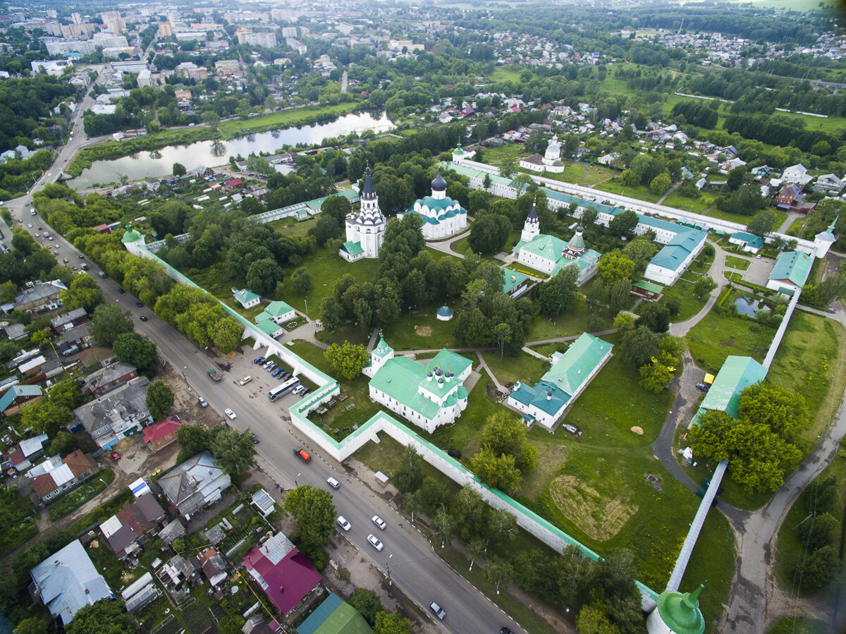 Музей-заповедник "Александровская слобода". Вид сверху.