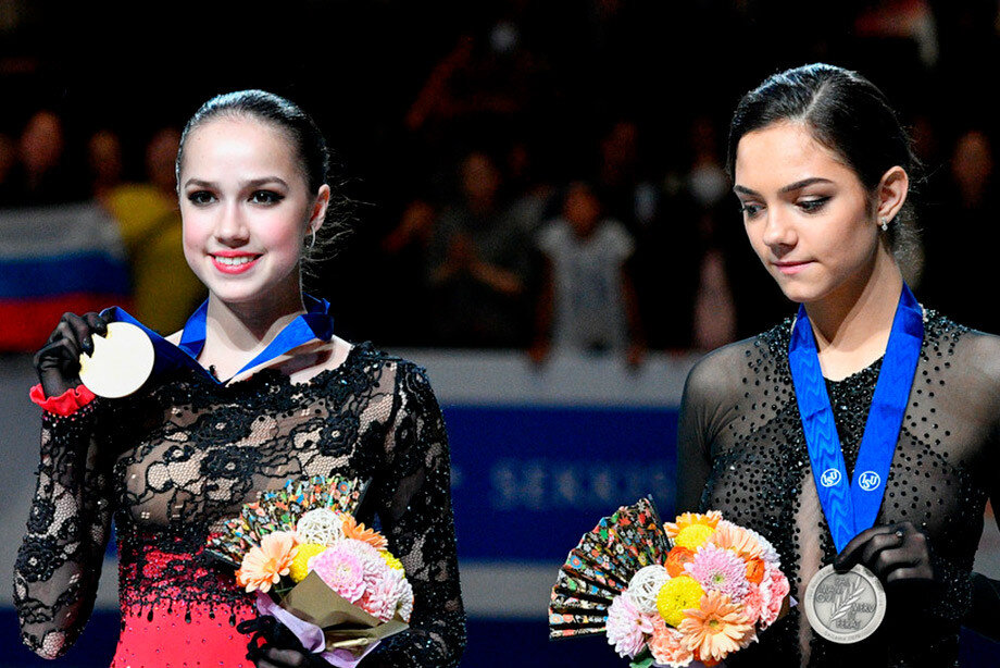 Алина Загитова и Евгения Медведева