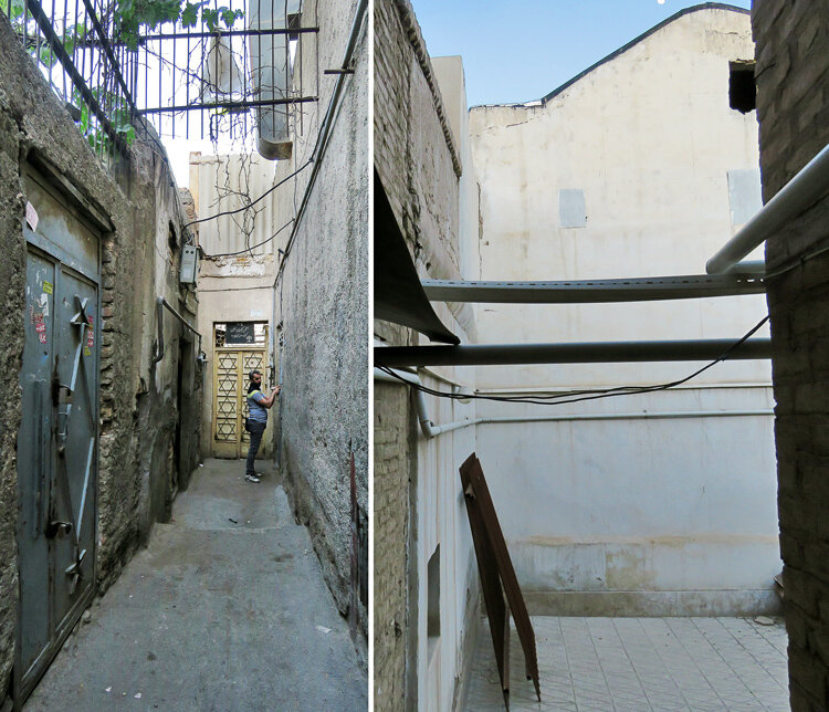 Один из переулков упирается в запертую синагогу Эзра Яхуба (1894-95),  явно не единственную в округе - переулки выводят в старый еврейский  район Одлажан.-2