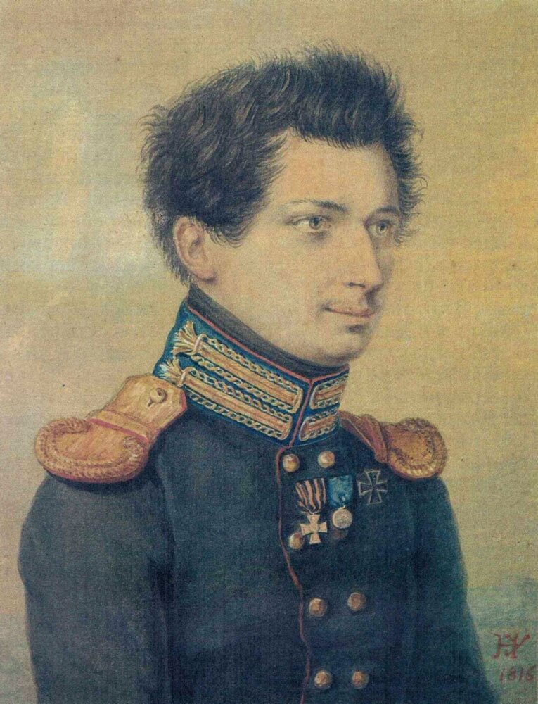 Н. И. Уткин. Портрет Ивана Дмитриевича Якушкина (1793—1857). 1816