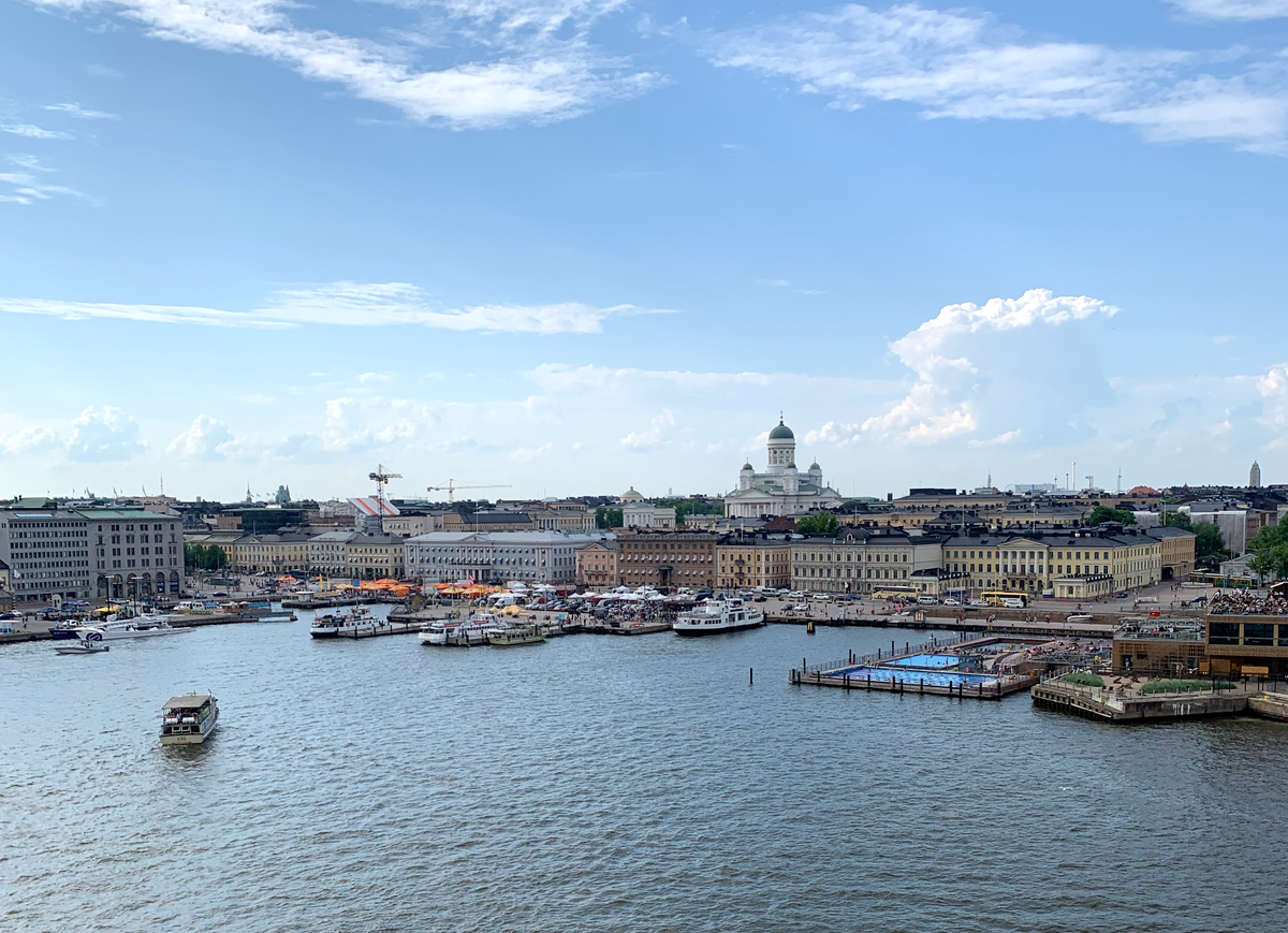 Панорама Хельсинки с борта Viking Line