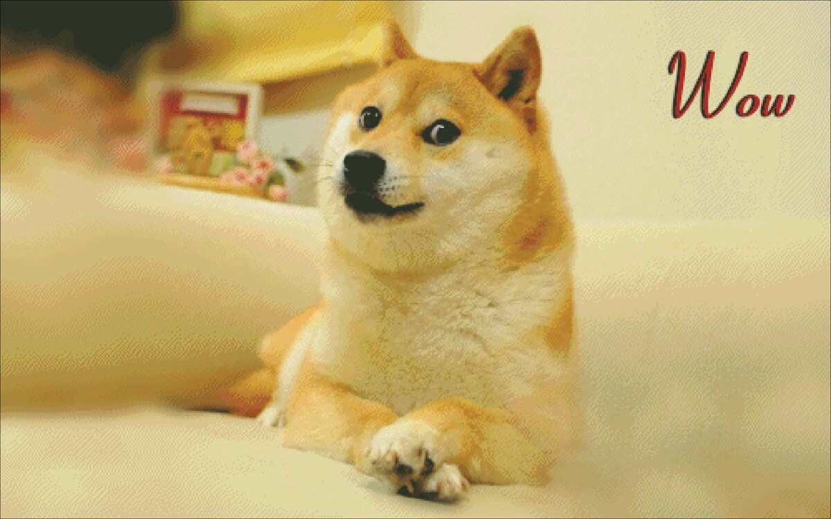 Ширина 500 крестиков, 139 цветов