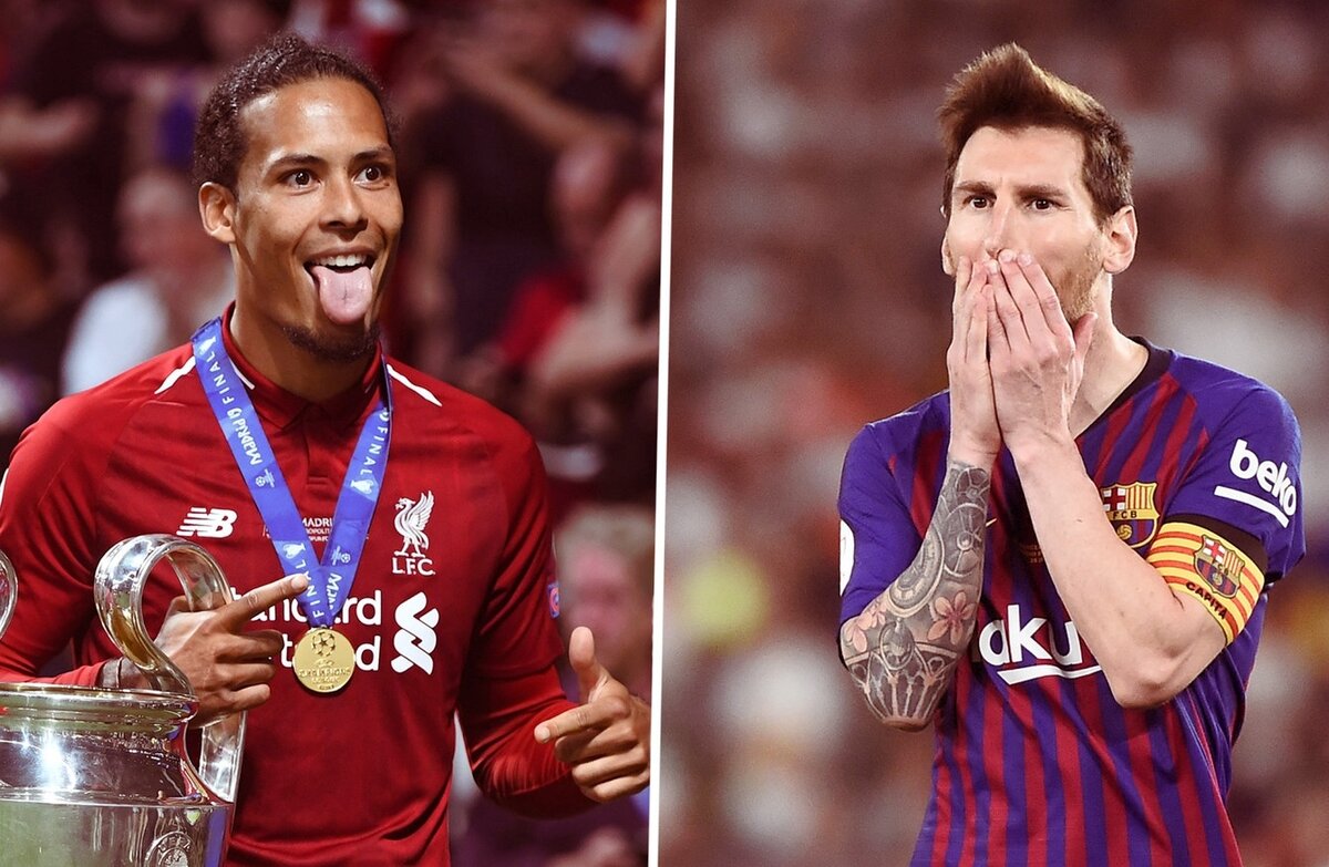 Вирджил ван Дейк и Лионель Месси