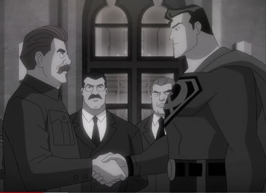 Кадр из мультфильма 2020 года "Супермен. Красный сын"