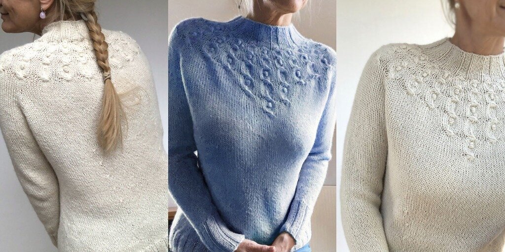 Поиск по тегу пуловер с круглой кокеткой на сайте Шпуля.ком в разделе Вязание