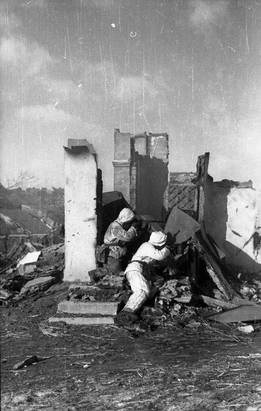 Бои в ходе первого освобождения города от нацистов в феврале 1943 год