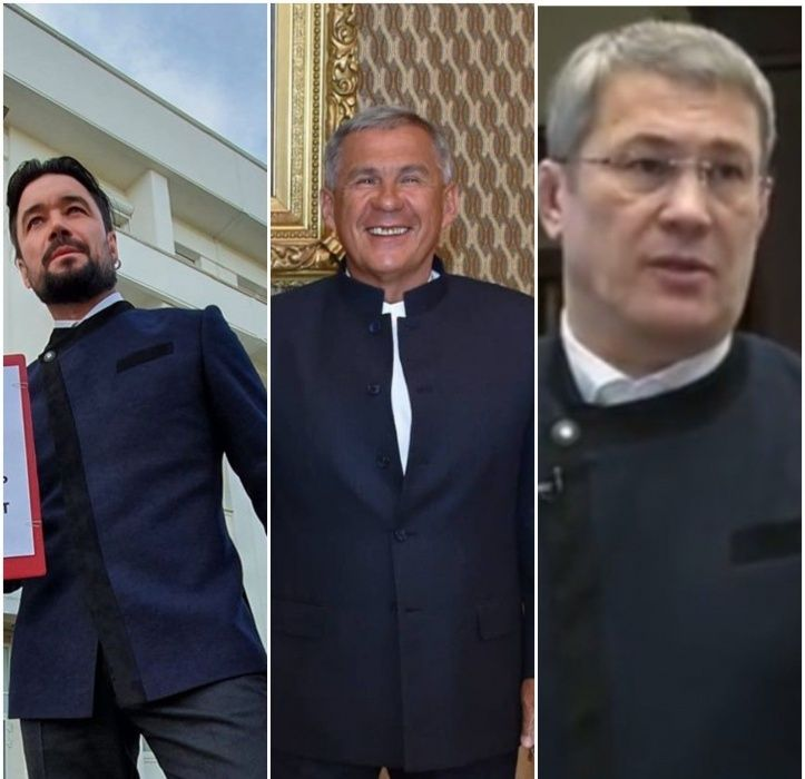 Супруга Радия Хабирова облачила его во френч. 