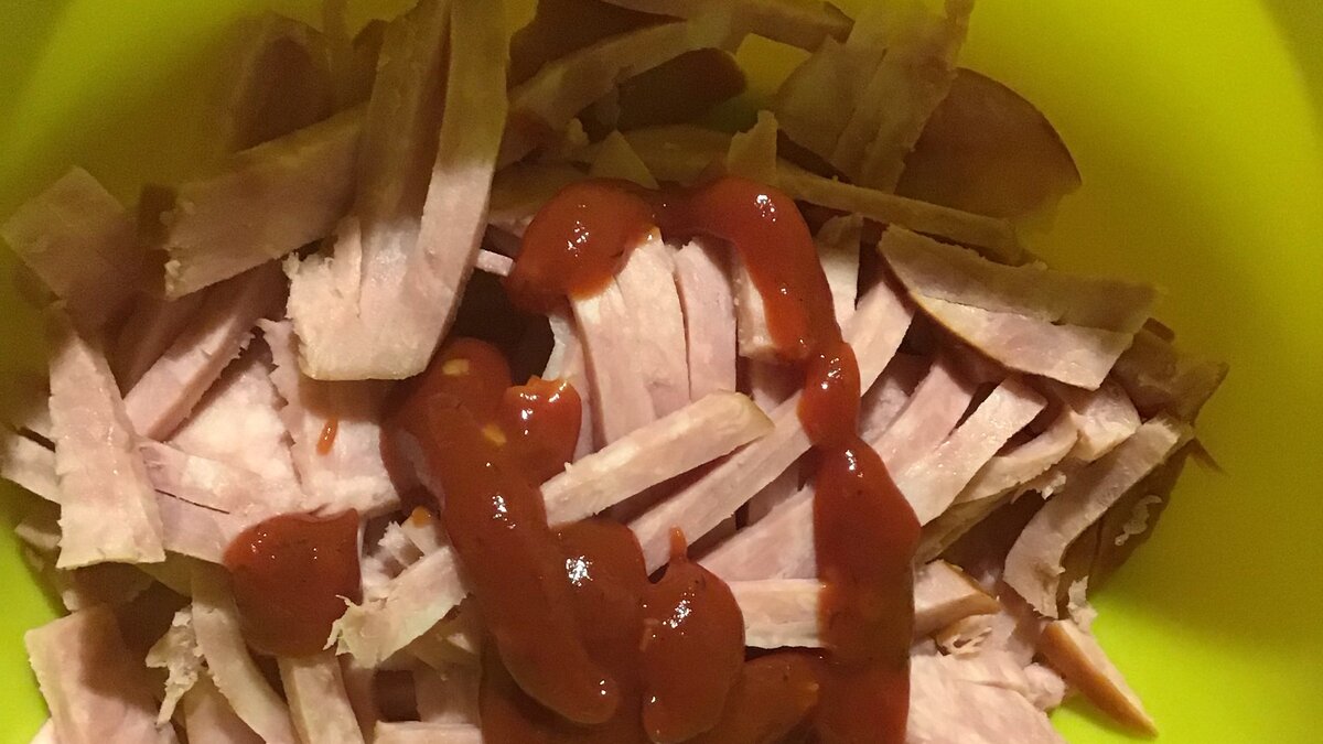 У меня без майонеза. 