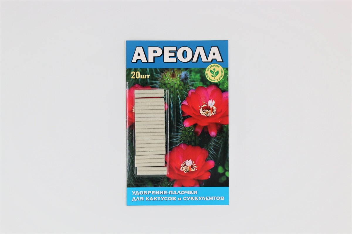 Удобрение-палочки для кактусов и суккулентов «Ареола»