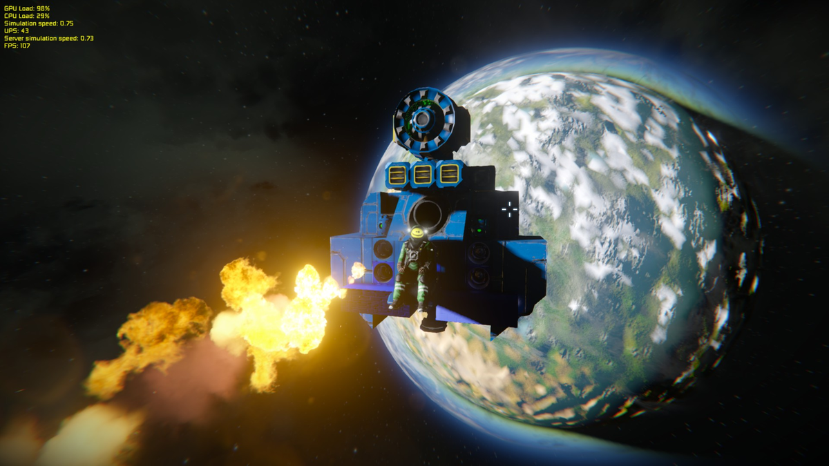 Улыбчивая обреченность в Space Engineers