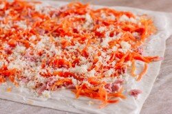 Рулет из лаваша с корейской морковью рецепт – Закуски. «Еда»