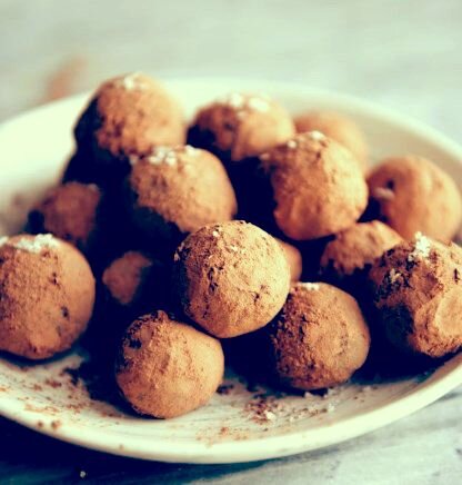 Диетические  карамельно-шоколадные трюфели