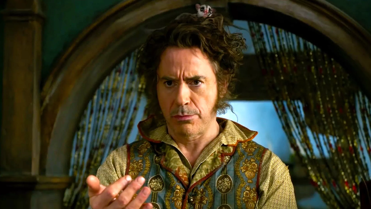 Роберт Дауни-младший на кадре в фильме "Удивительное путешествие доктора Дулиттла"