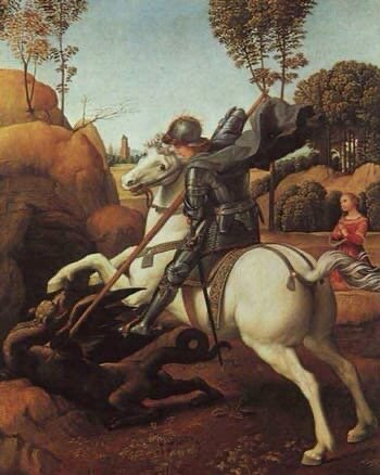 St George and the Dragon, Raphael (1483-1520)