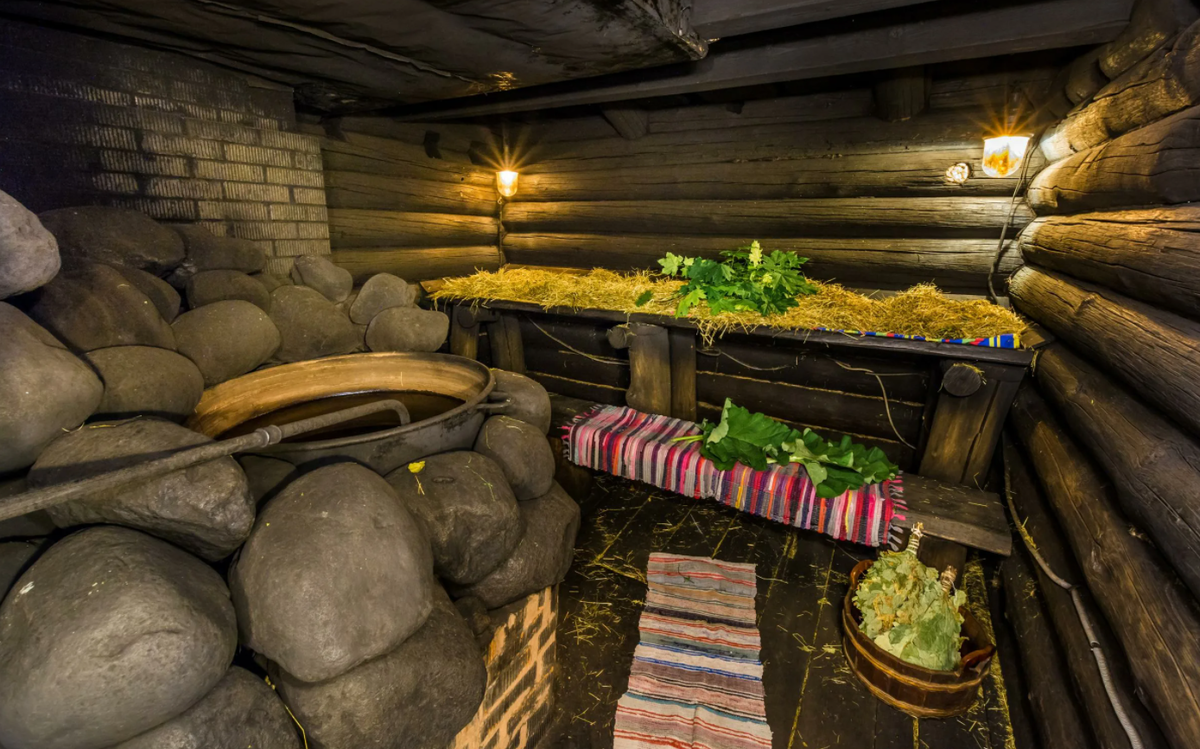 Русская баня по черному