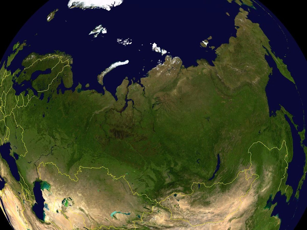 Есть на земле большая страна. Россия из космоса. Площадь России. Земля Россия. Снимок России из космоса.
