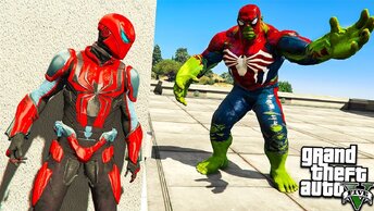 Человек Паук Против Халка Паука в Гта 5! Iron Spider Man Vs Hulk Обзор Мода в Gta 5 Видео Mods