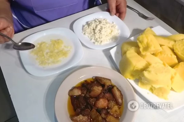 Вариант подачи мамалыги