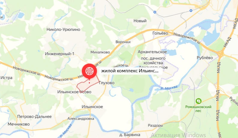 Жк ильинские луга карта