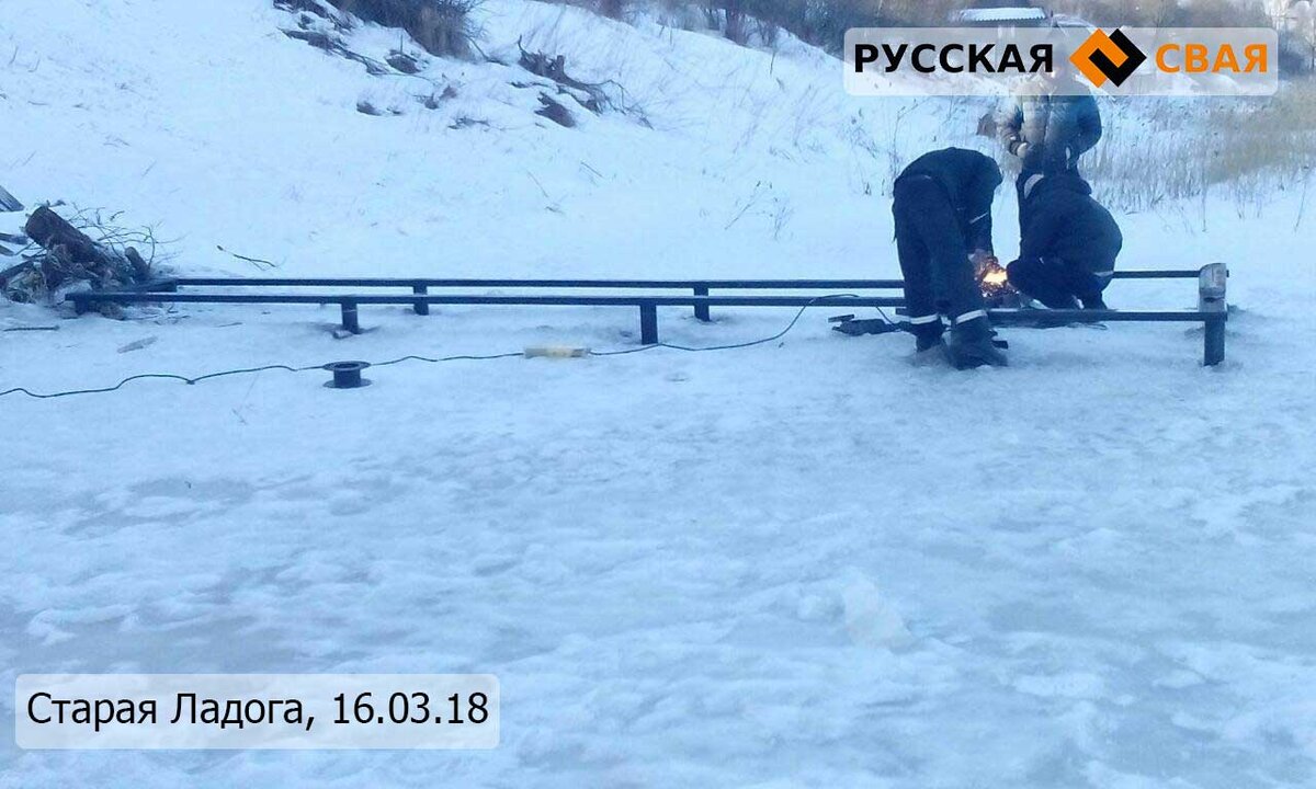 Как видите, установить пирс можно и без применения спецтехники