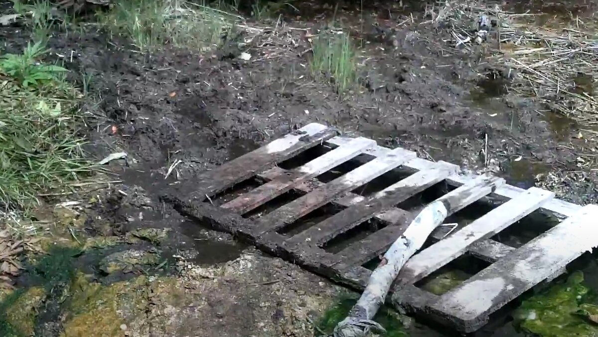 Лечебная грязь. в которую можно было провалиться по саме не хочу. Ходить по настилу нужно было очень осторожно.