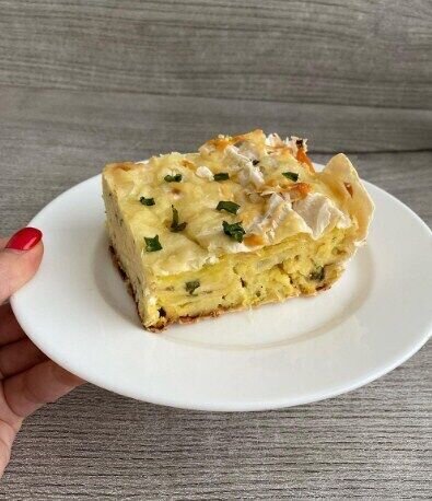 Картофельный пирог из лаваша. Источник: Скриншот рецепта zefirok_for_you в Instagram