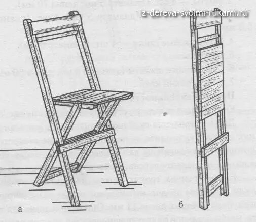 Складной стул своими руками - подробное описание технологии постройки ( фото)