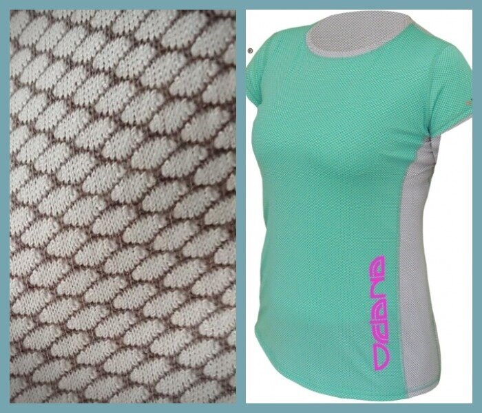                                        Футболка и увеличенный фрагмент ткани