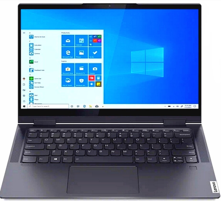 " Ноутбук Lenovo Yoga 7-14ACN6 (1920x1080, AMD Ryzen 5 2.3 ГГц, RAM 8 ГБ, SSD 256 ГБ, Windows 11 Home), 82N7008LRU